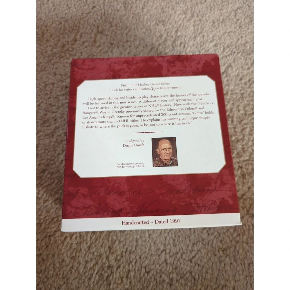 Hallmark Keepsake Ornament 1997 Wayne Gretzky Hockey‎ New York Rangers Orig Box
